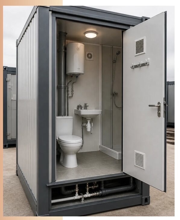 Изготовление и аренда сантехнических блок контейнеров в Тихвине